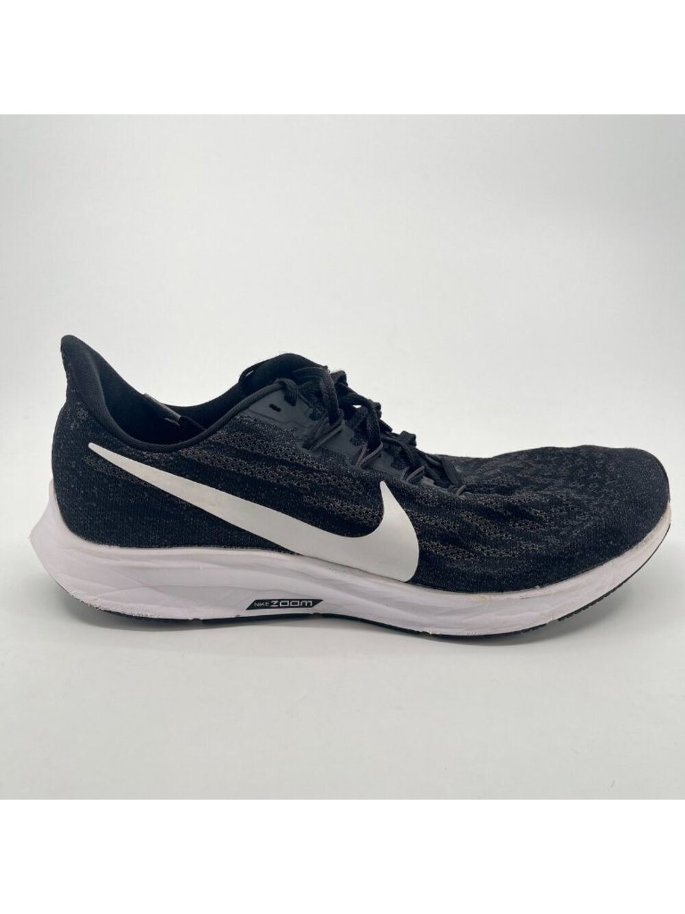 Nike Air Zoom Pegasus 36 Womens Size 10.5 Black Athletic Running Shoes Sneakers